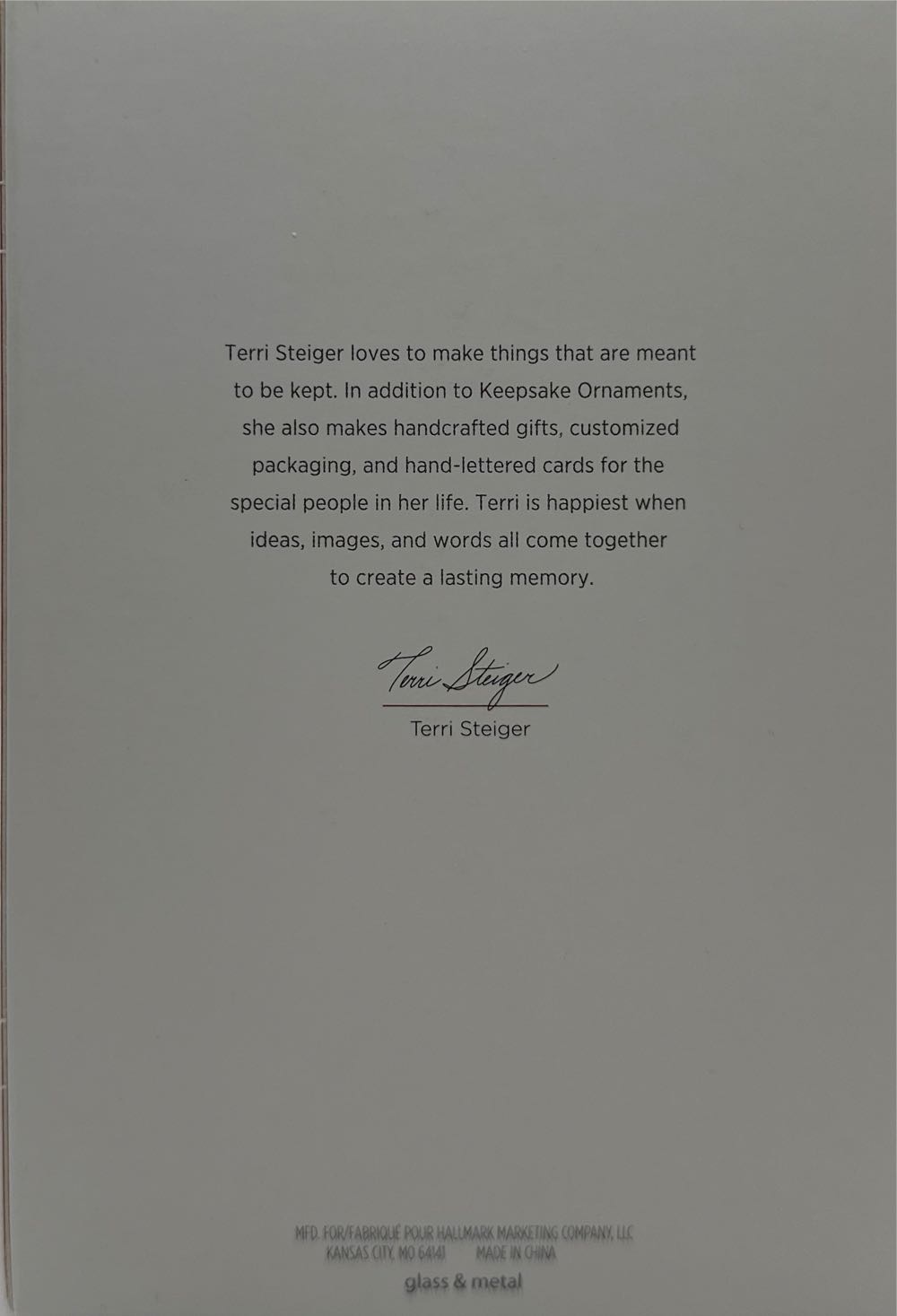 Christmas Commemorative #6 - Christmas Commemorative (Hallmark Keepsake) ornament collectible [Barcode 763795330386] - Main Image 3