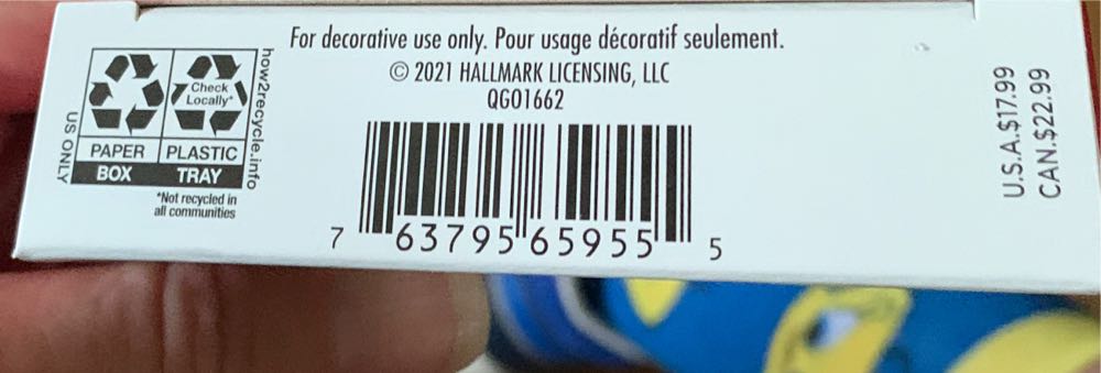 Snowflake 2021 - Snowflake (Hanging Ornament) ornament collectible [Barcode 763795659555] - Main Image 2