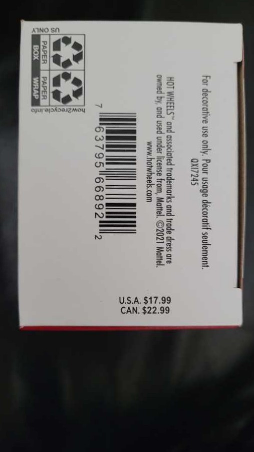 Bone Shaker - Hot Wheels (Cars) ornament collectible [Barcode 763795668922] - Main Image 4