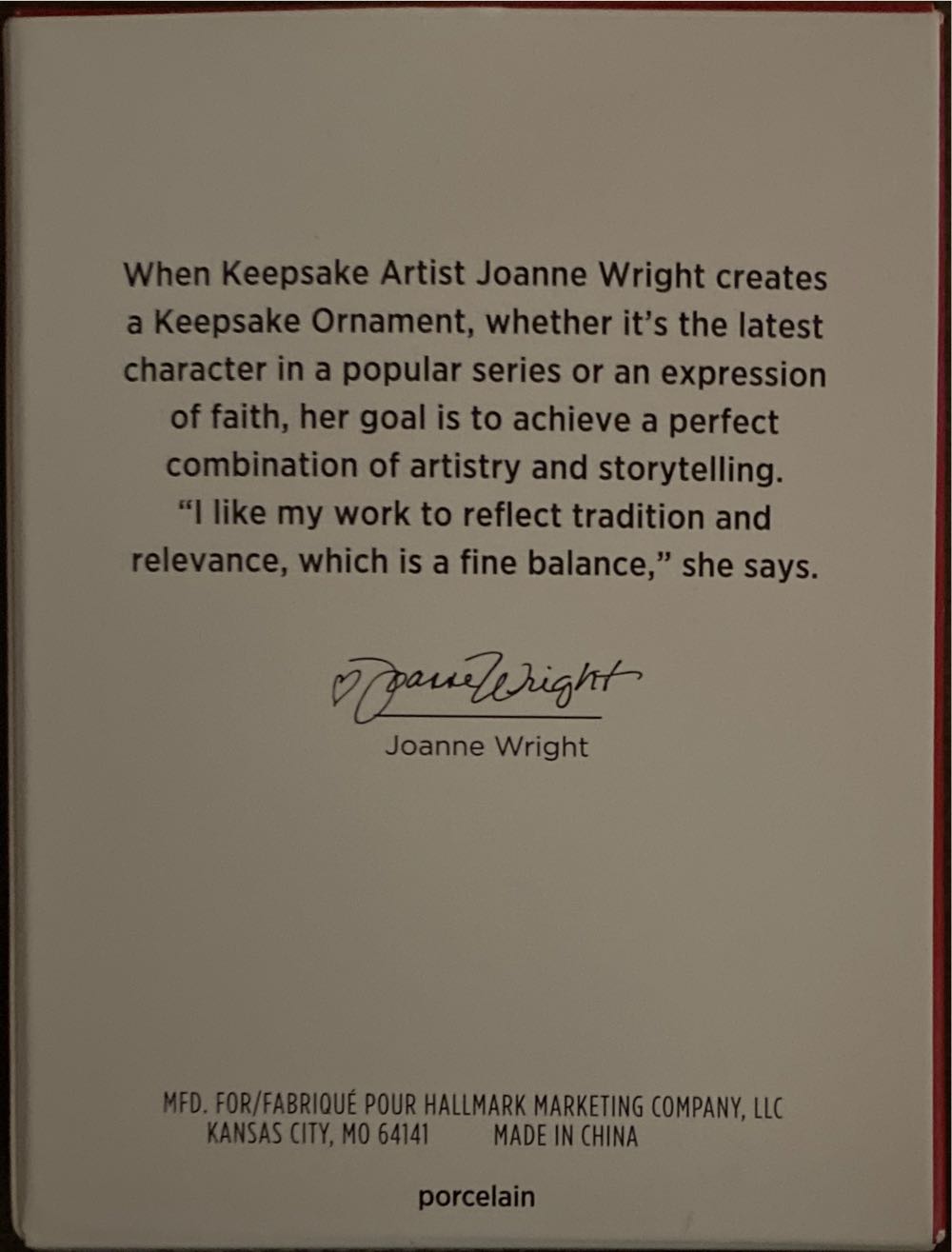 Remembered With Love - Remembered With Love (Shug) ornament collectible [Barcode 763795653256] - Main Image 2