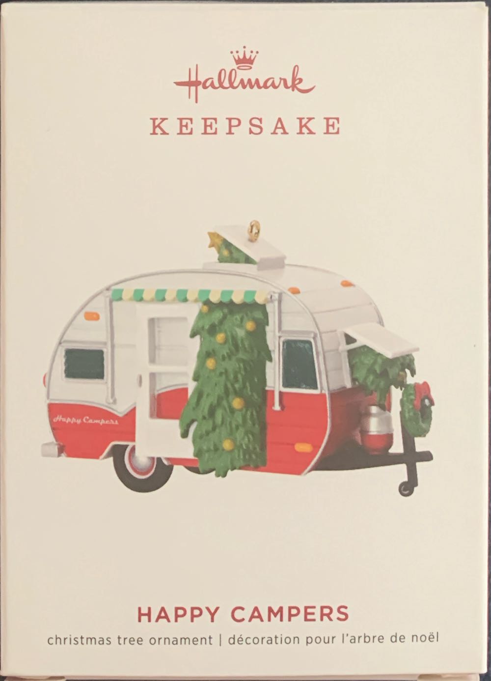Happy Campers Travel Trailer Ornament Camping - Happy Campers (Happy Campers) ornament collectible [Barcode 763795463565] - Main Image 2