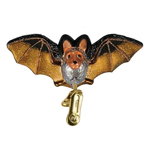 Old World Christmas Ornaments Clip-on Bat Glass Blown Ornaments For Christmas Tree  (NMBXmas) ornament collectible [Barcode 729343123084] - Main Image 1