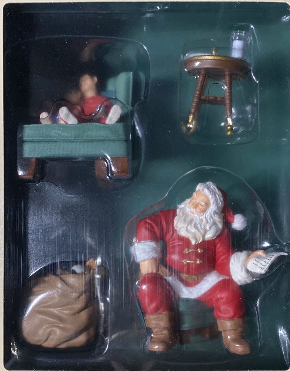 Santa’s Big Night Membership Set Of 4 Piece - KOC Club (Santa, Cookies & milk, Vintage) ornament collectible [Barcode 015012694789] - Main Image 4
