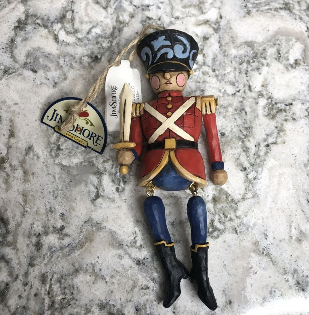 On The Right Track Porcelain Santa 