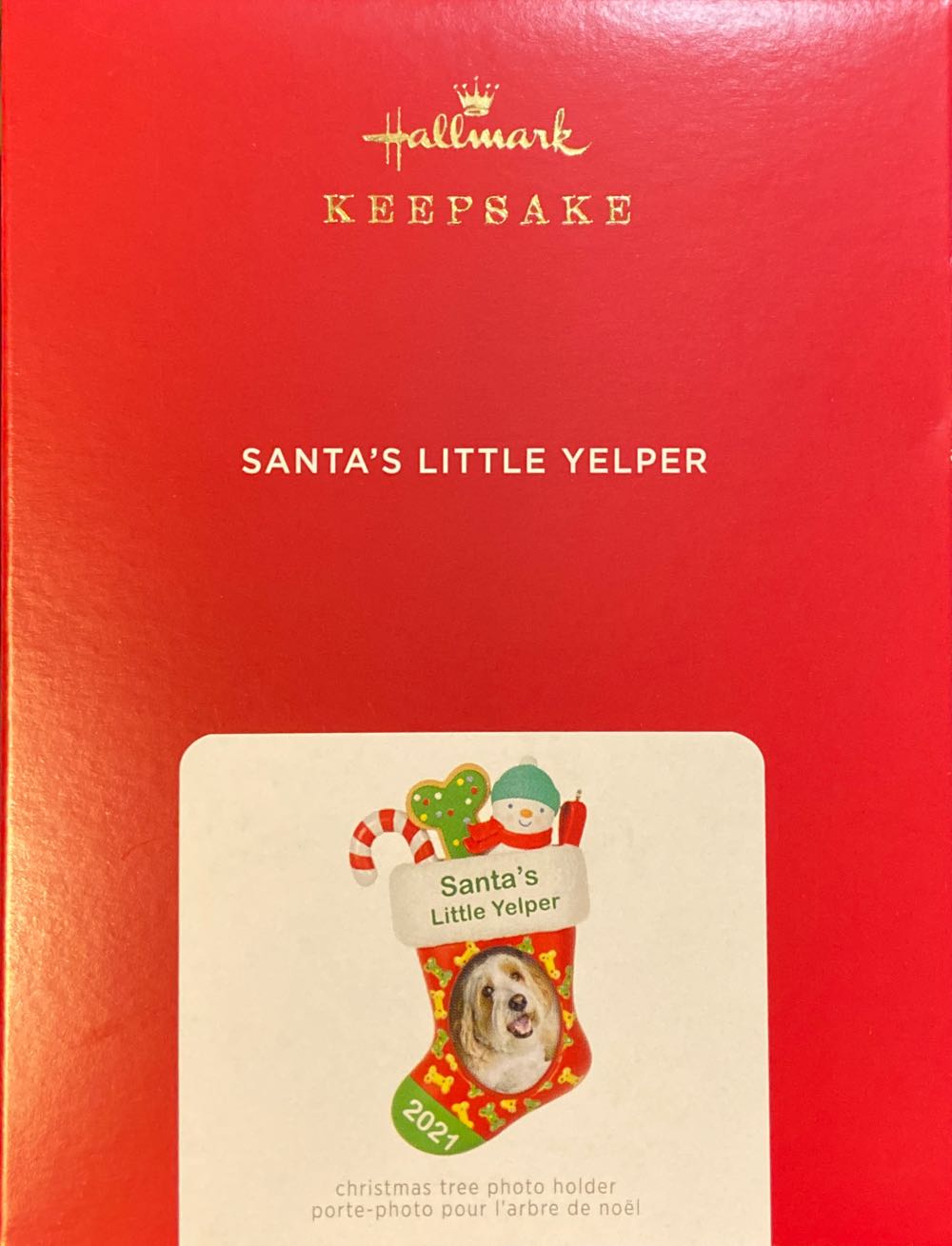 Santa’s Little Yelper Dog Stocking Photo Frame - Pets (Family) ornament collectible [Barcode 763795658886] - Main Image 2