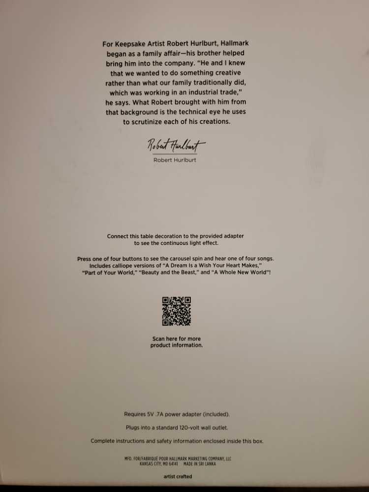 Hallmark Keepsake Disney Princess Dreams Go Round Carousel Musical Tabletop Decoration With Light And Motion - Disney Princess (Disney Princesses) ornament collectible [Barcode 763795672547] - Main Image 2