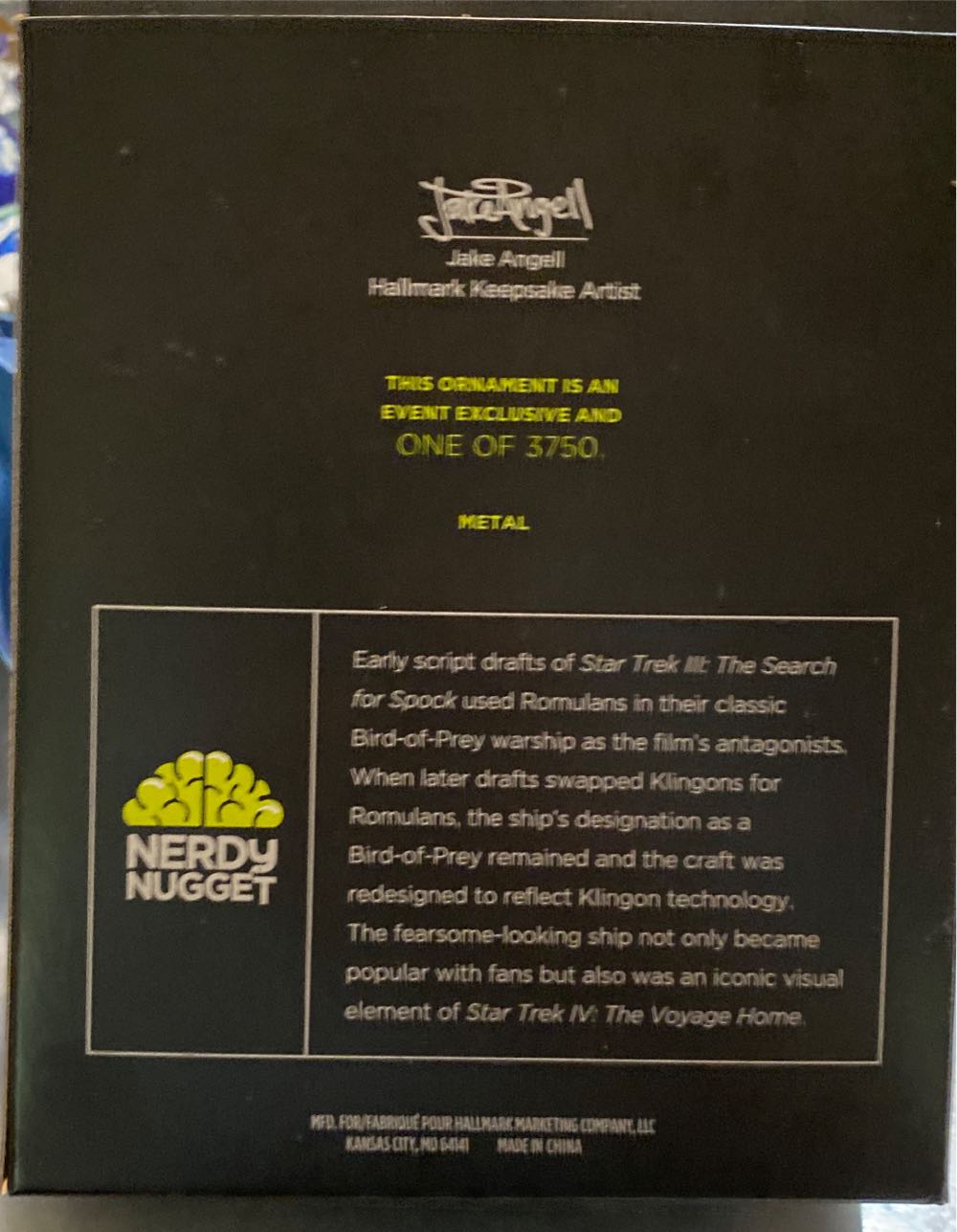 Star Trek H.M.S Bounty Klingon Bird-of Prey - Star Trek (Star Trek) ornament collectible - Main Image 2