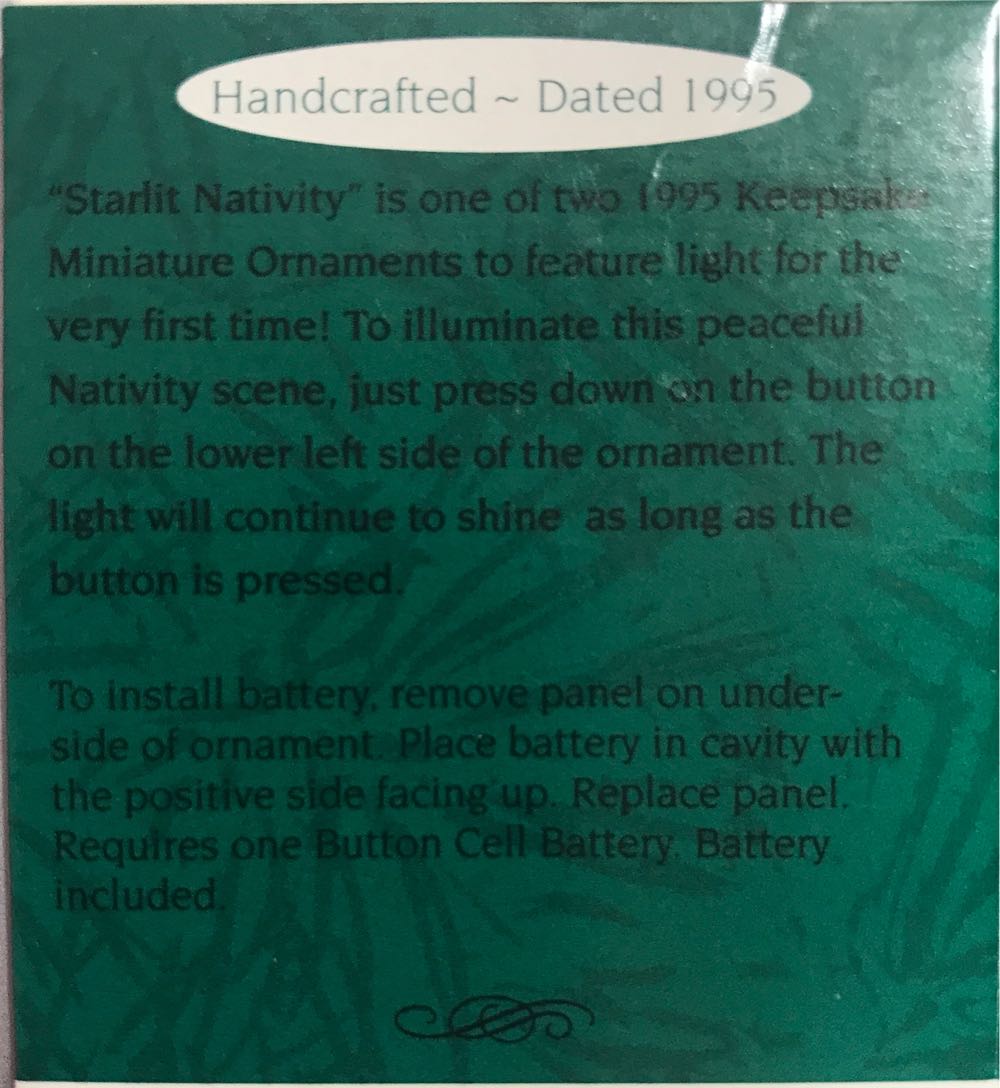 Miniature Starlit Nativity - Hallmark Keepsake ornament collectible [Barcode 015012213225] - Main Image 2