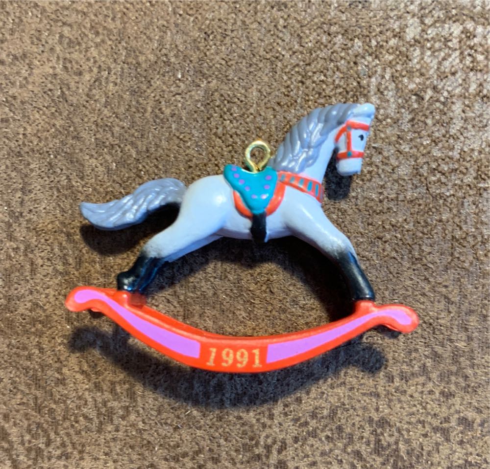 Miniature Rocking Horse #4 - Rocking Horse Miniature ornament collectible [Barcode 070000027659] - Main Image 3