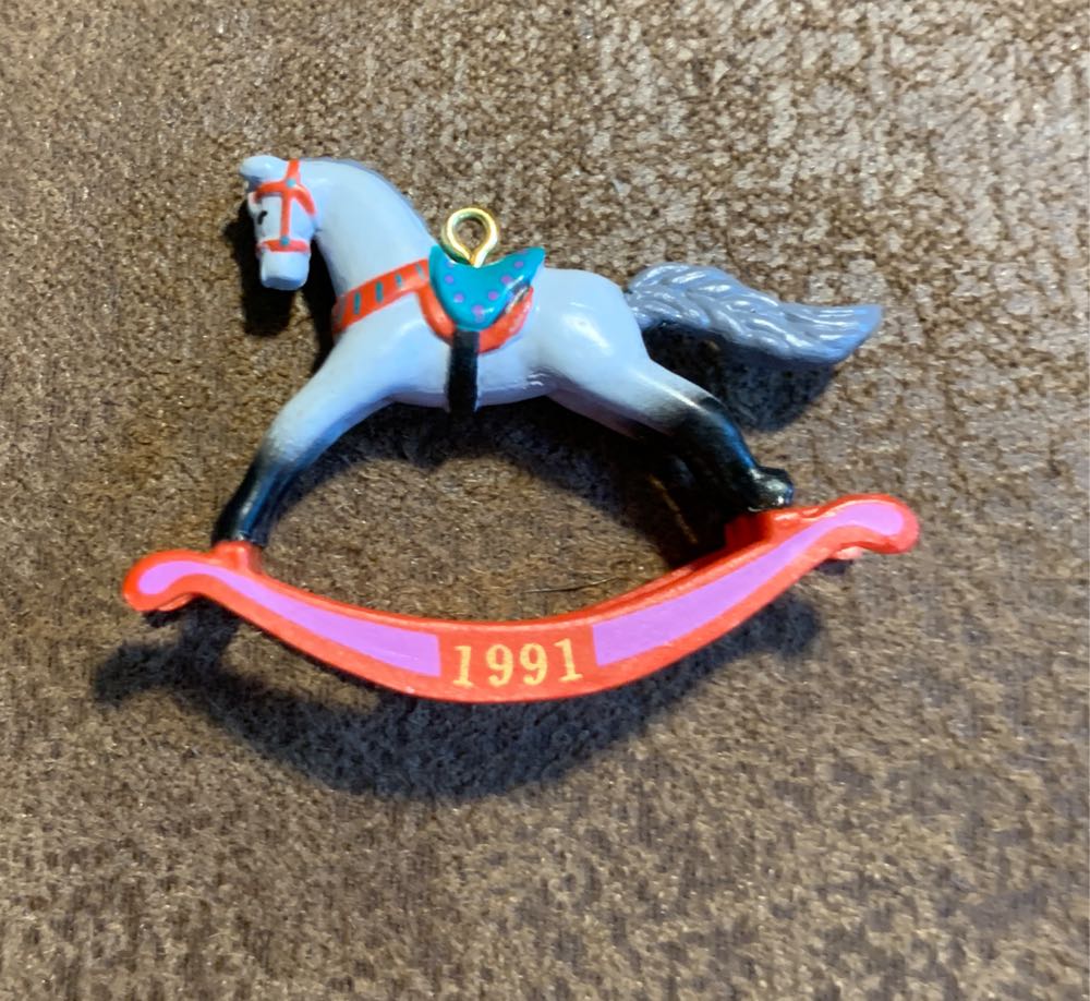 Miniature Rocking Horse #4 - Rocking Horse Miniature ornament collectible [Barcode 070000027659] - Main Image 4