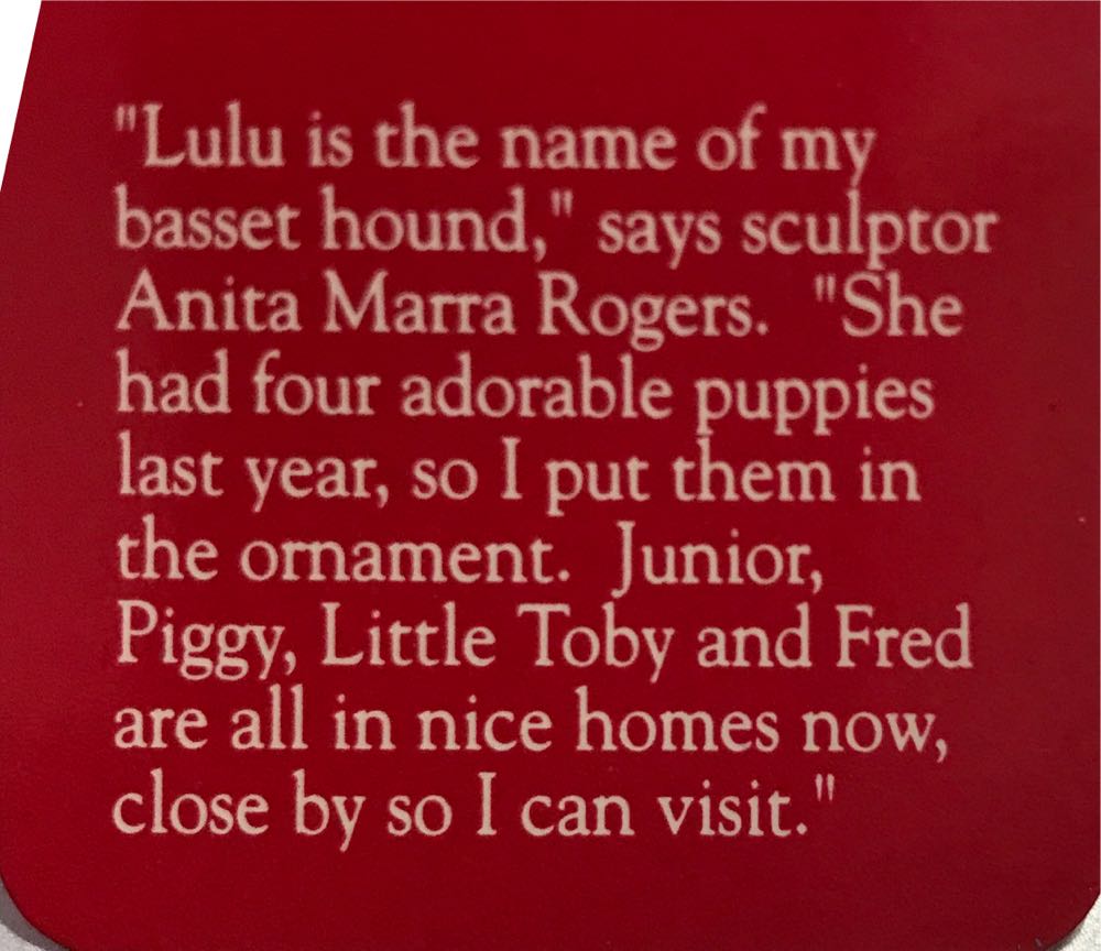 Lulu & Family - Miniature (Artists’ Favorites) ornament collectible [Barcode 070000027673] - Main Image 3