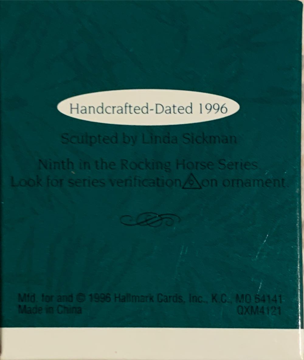 Miniature Rocking Horse #9 - Rocking Horse ornament collectible [Barcode 015012290295] - Main Image 2