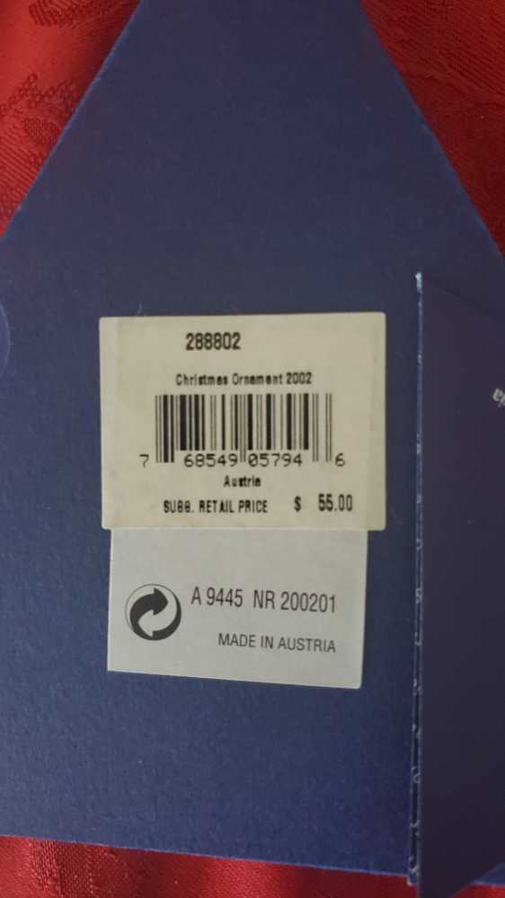 Swarovski 2002 Christmas Ornament - SCS Annual Edition Ornament (Snowflake) ornament collectible [Barcode 768549057946] - Main Image 3