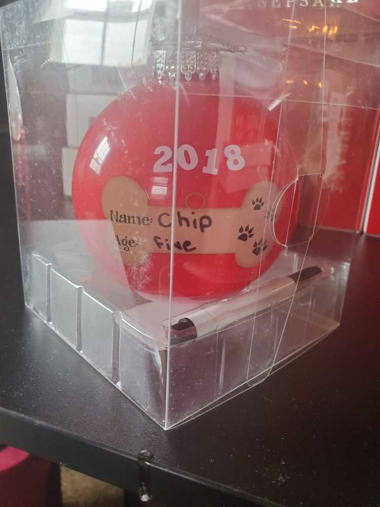 Personalized Ball - Chip (Dogs) ornament collectible [Barcode 888733001750] - Main Image 2