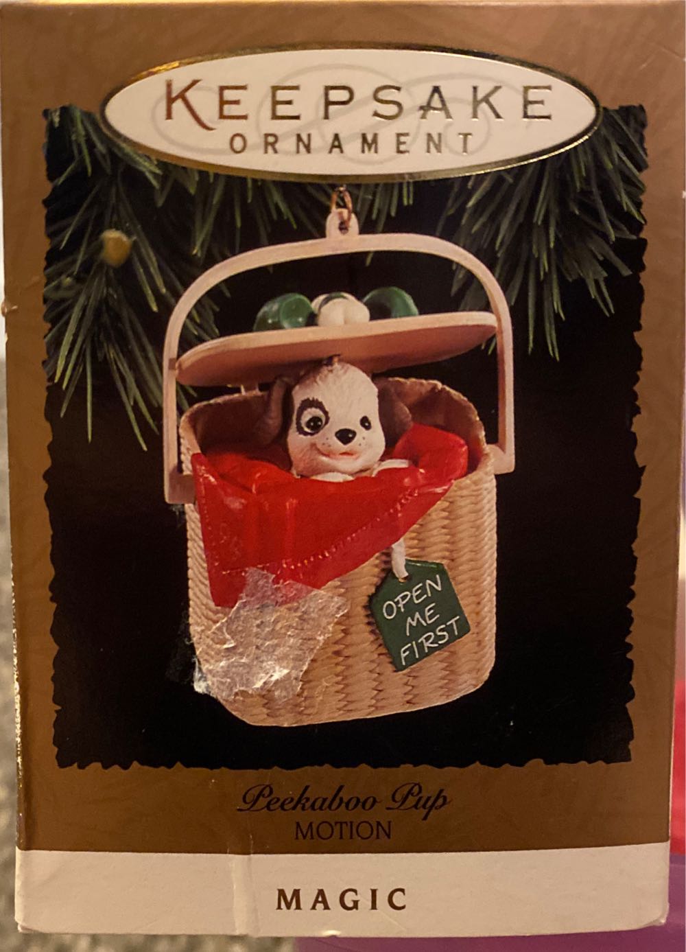 Peekaboo Pup  (Dogs) ornament collectible [Barcode 015012116205] - Main Image 4