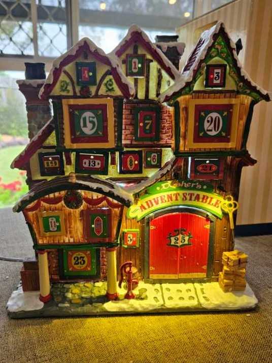 Dasher’s Advent Stable - General Products (Essex Street Facade) ornament collectible [Barcode 728162955692] - Main Image 2