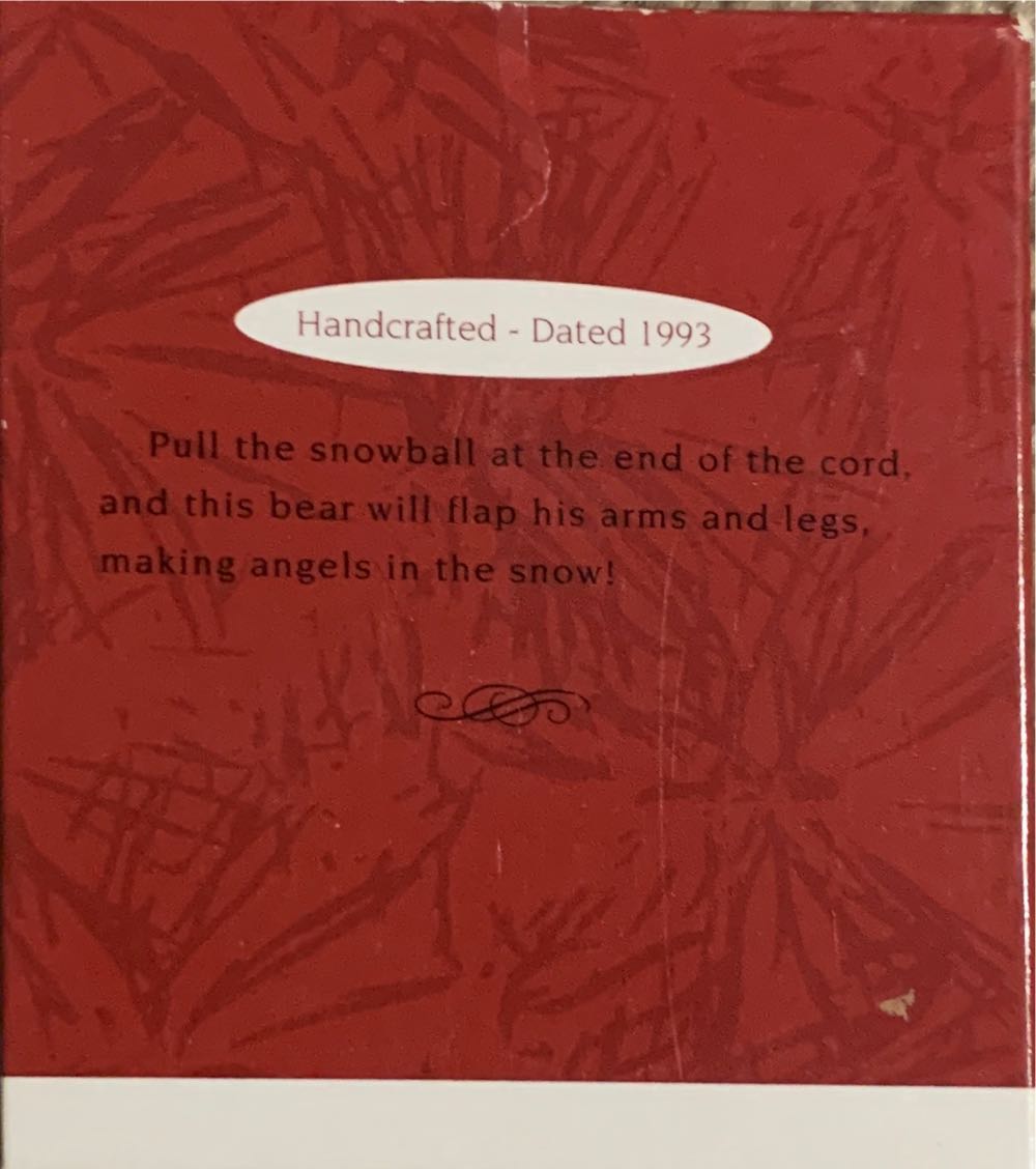 Snow Bear Angel - Bear (Bear) ornament collectible [Barcode 015012031881] - Main Image 2