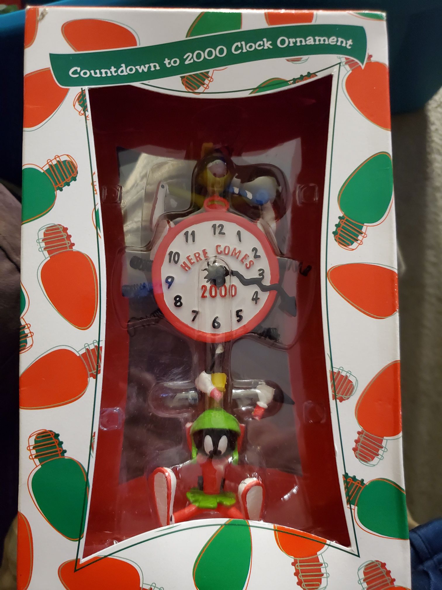 Lit Halloween Town Clock