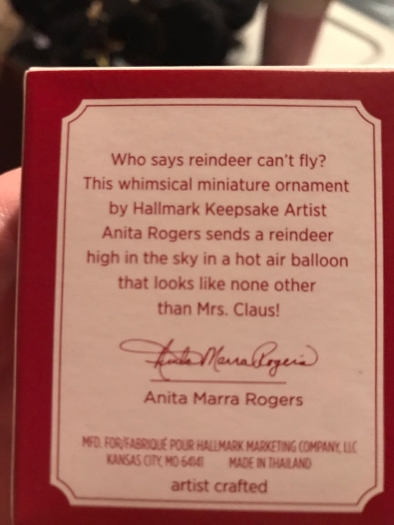 Up And Away - Up And Away (Miniature) ornament collectible - Main Image 2