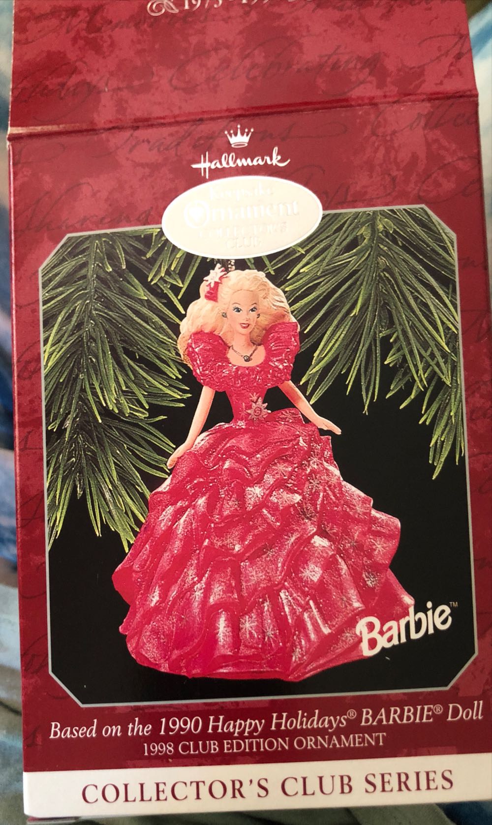 Happy Holiday Barbie - Club Edition  ornament collectible - Main Image 2