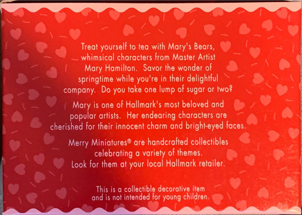 Merry Miniatures Tea Time - Merry Miniatures (Bear, Valentine, Easter, Summer) ornament collectible [Barcode 015012390483] - Main Image 2