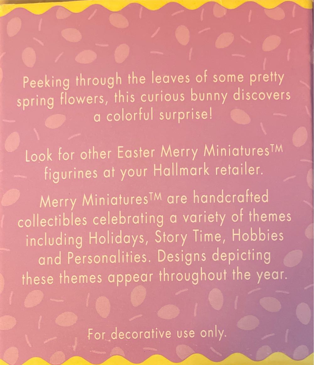 Easter Egg Hunt - Merry Miniatures (Bunny, Easter) ornament collectible [Barcode 015012307900] - Main Image 3