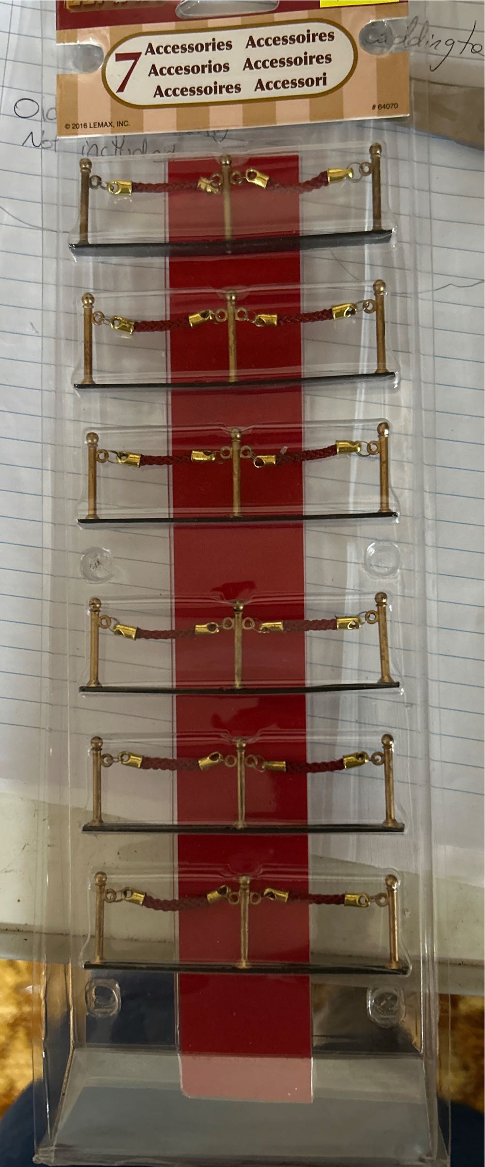 Red Carpet #64070 Set of 7  (Accessories) ornament collectible [Barcode 728162640703] - Main Image 2