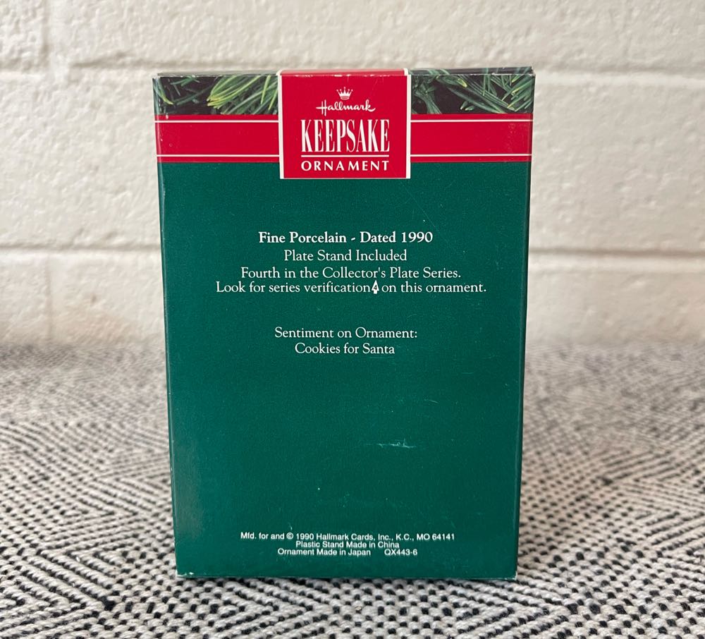 CP#4 -Cookies For Santa - Collector’s Plate (Christmas Eve Scene) ornament collectible [Barcode 070000027444] - Main Image 2