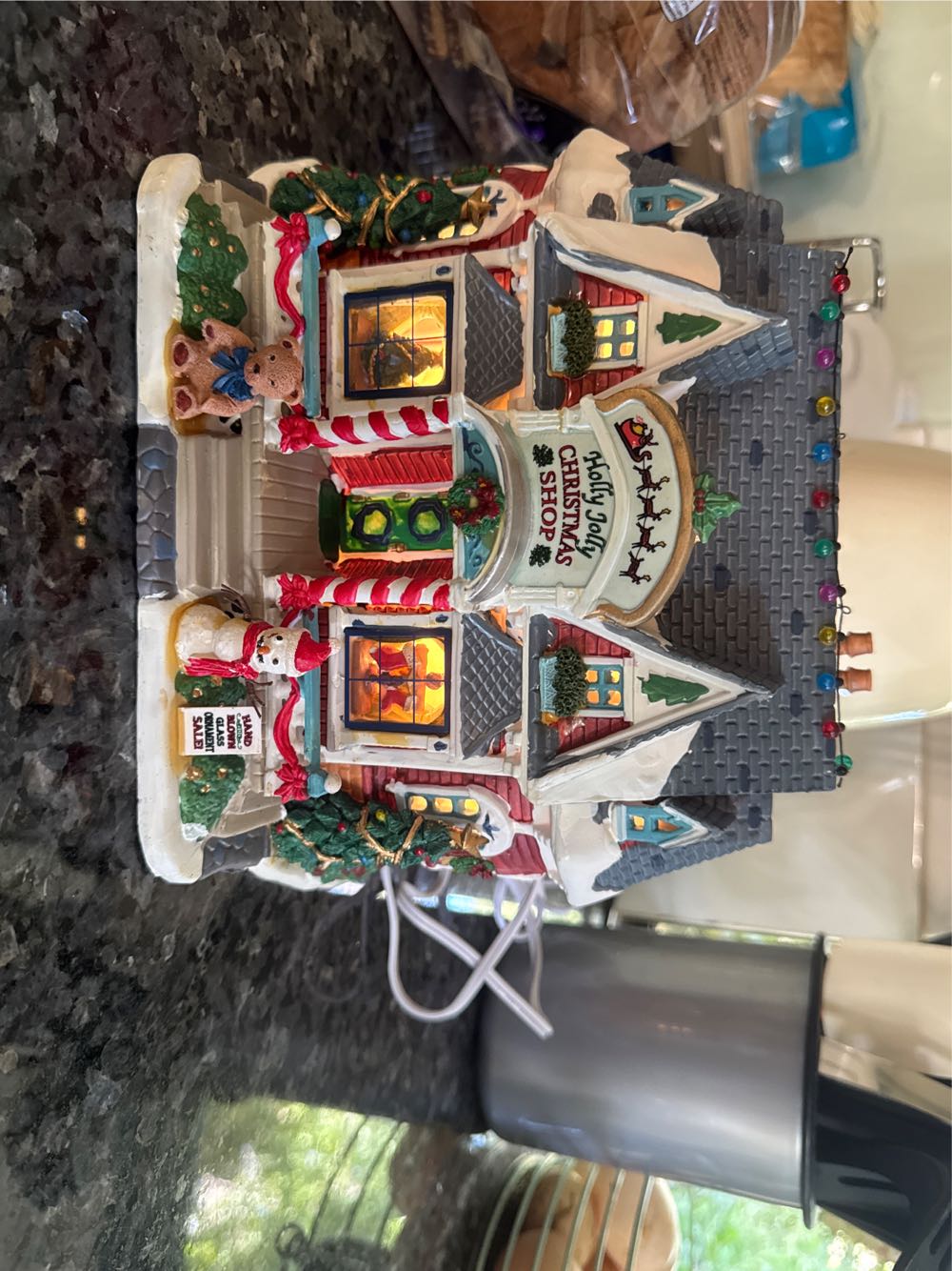 95881 Holly Jolly Christmas Shop - Building (Sold Building) ornament collectible [Barcode 728162958815] - Main Image 2