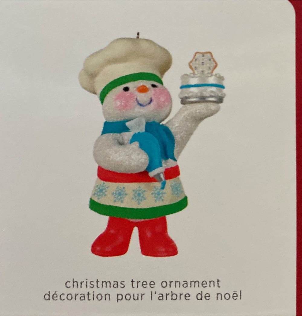 2021 Sweet Snowman Baker - KOC Dreambox (Hallmark KOC Member Exclusive, Membership Box) ornament collectible - Main Image 4