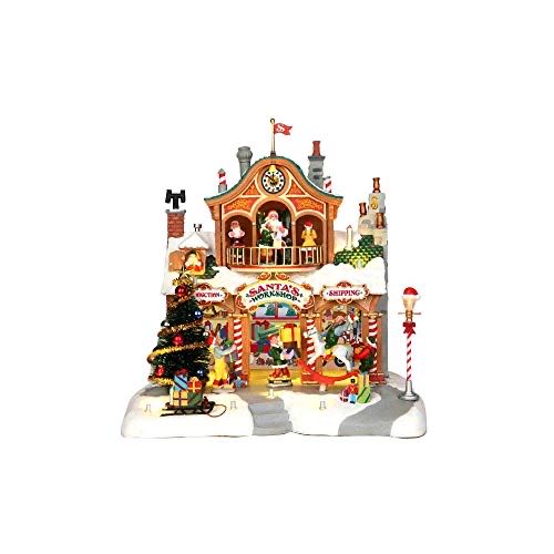 Santa’s Workshop  - Santa’s Wonderland (Sights & Sounds) ornament collectible [Barcode 728162355584] - Main Image 1