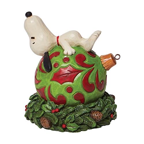 Jim Shore Peanuts Snoopy Laying On An Ornament Figurine 5.125”  ornament collectible [Barcode 028399289578] - Main Image 1