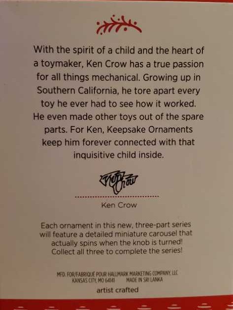 christmas carousel  - Christmas Carousel ornament collectible - Main Image 2