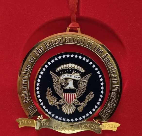 White House 1989 Ornament - White House Christmas Ornaments (Presidential Bicentennial) ornament collectible - Main Image 4