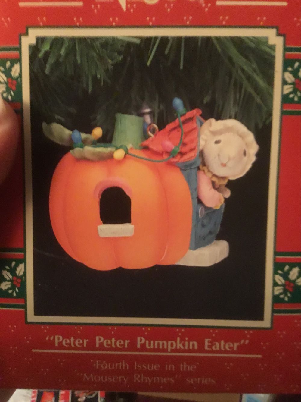Peter Peter Pumpkin Eater - Mousery Rhymes ornament collectible [Barcode 045544043366] - Main Image 1