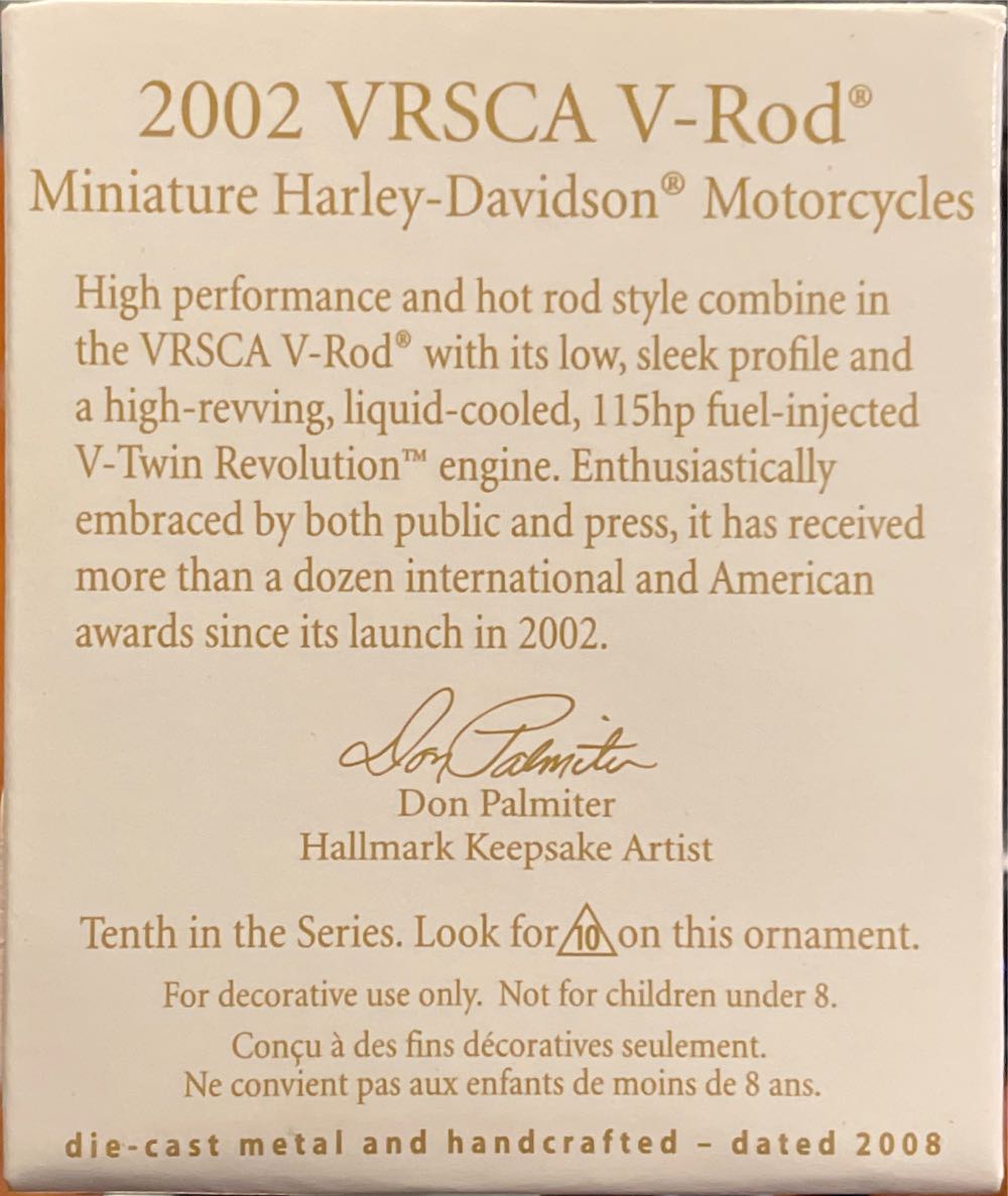 VRSCA V-Rod - Harley-Davidson Motorcycles Miniature (Harley-Davidson) ornament collectible [Barcode 795902037413] - Main Image 2