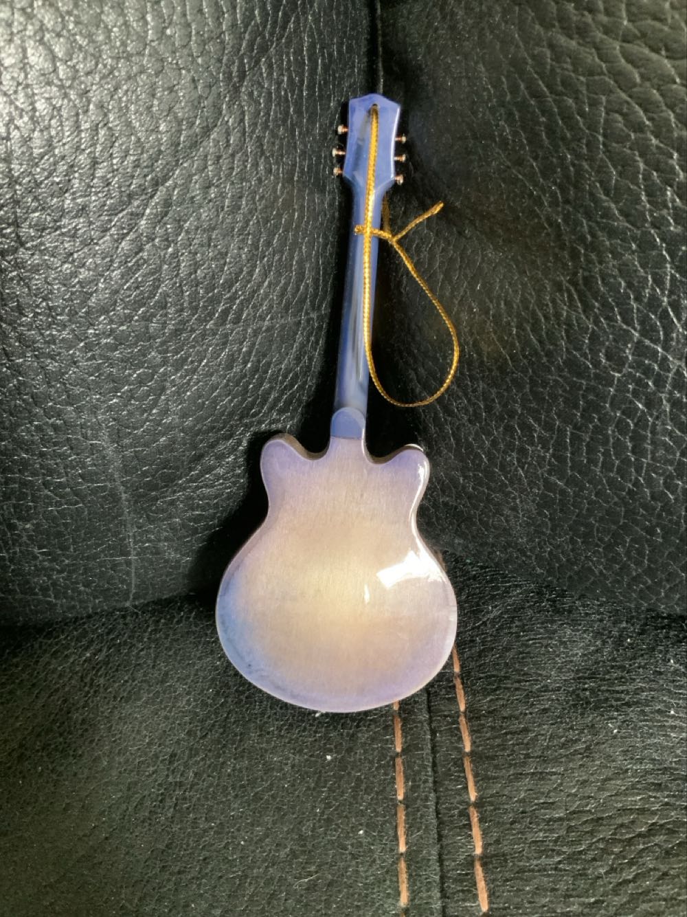 Navy Wood Hollow Gibson Electric Guitar - Keepsake (Musical Instraments) ornament collectible [Barcode 878732000021] - Main Image 2