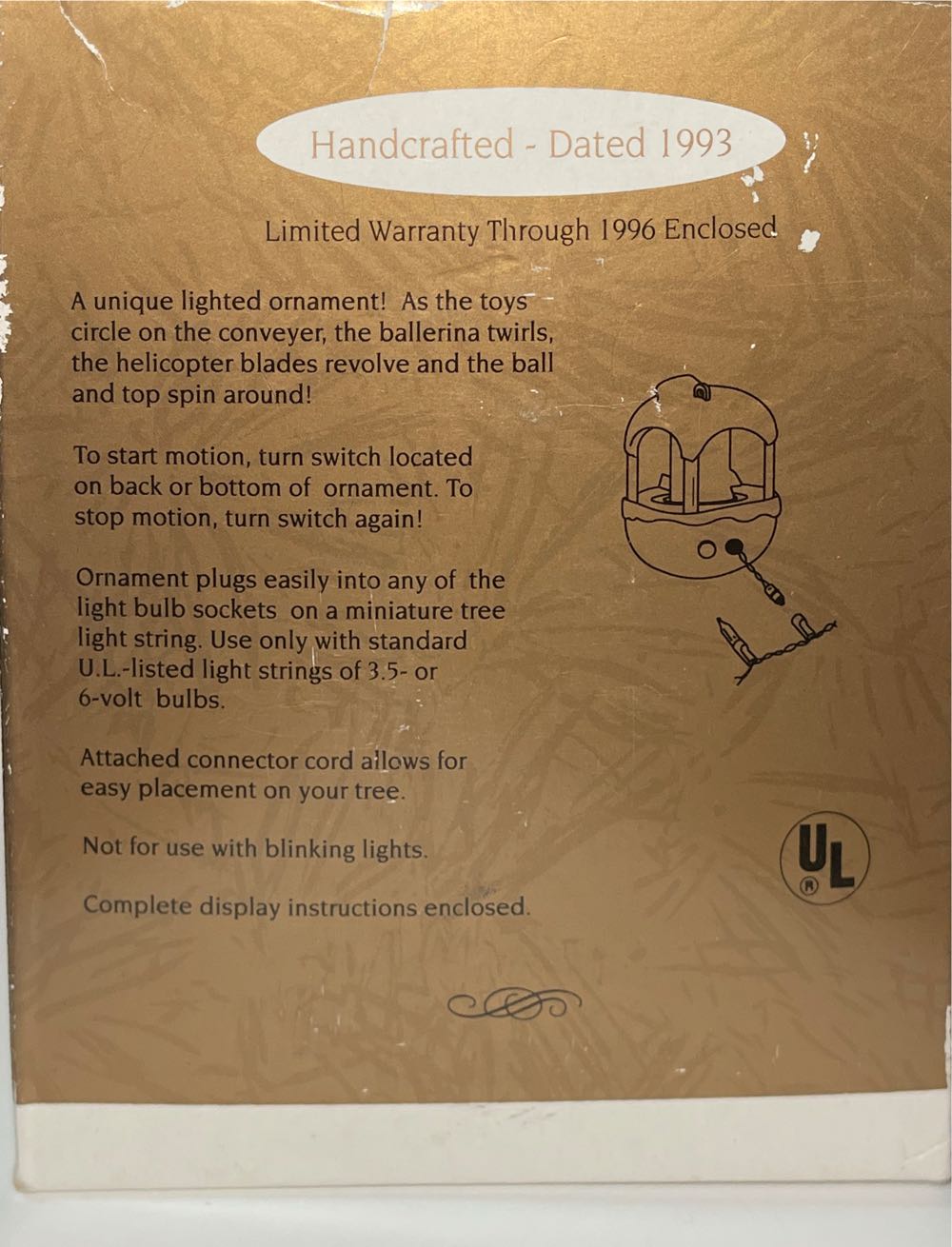 Santas Workshop - Magic Light And Motion (Santa) ornament collectible [Barcode 015012026344] - Main Image 4