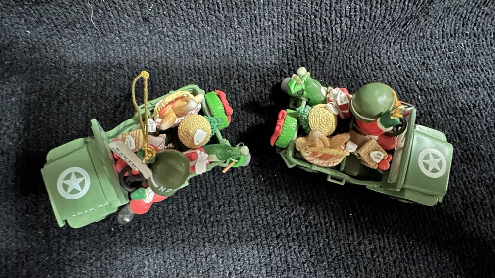 Good Will Toward Men  (Jeep / Santa / Military) ornament collectible [Barcode 045544198158] - Main Image 3