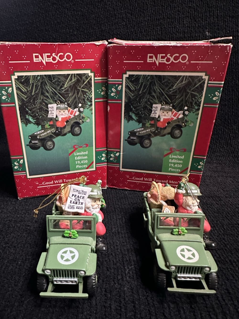 Good Will Toward Men  (Jeep / Santa / Military) ornament collectible [Barcode 045544198158] - Main Image 4
