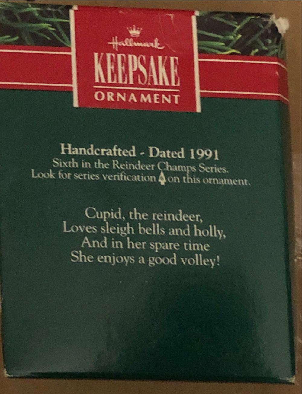 Reindeer Champs - Cupid #6 - Collector’s Series (Reindeer Champs) ornament collectible [Barcode 070000027437] - Main Image 2