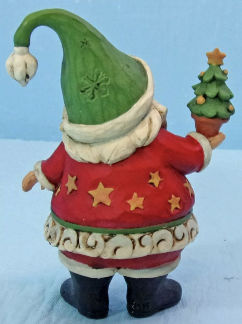 Mini Santa Holding Tree - Santa (Pint Figurine) ornament collectible - Main Image 2