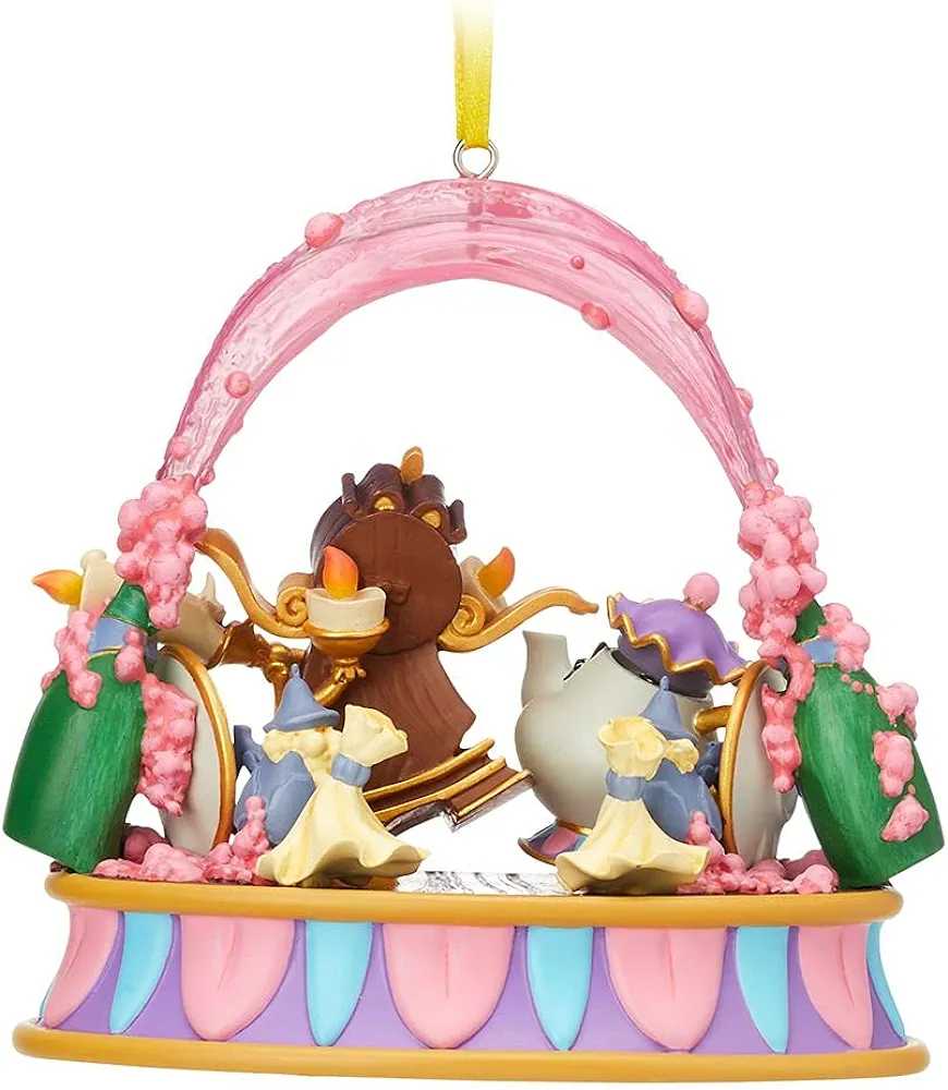 Lumiere & Friends Sketchbook Ornament - Disney Store (Disney’s beauty and the beast) ornament collectible [Barcode 465064007844] - Main Image 2