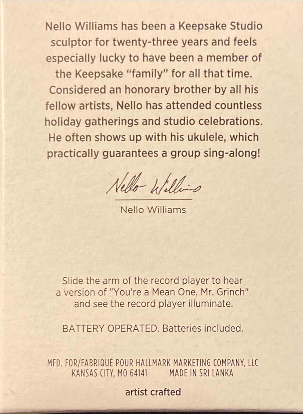 You’re A Mean One, Mr. Grinch - The Grinch (Pop Culture) ornament collectible [Barcode 763795668953] - Main Image 3