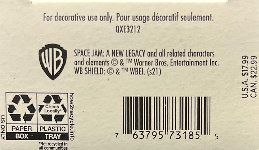 Marvin The Martian - Space Jam: A New Legacy (Looney Tunes) ornament collectible [Barcode 763795731855] - Main Image 4