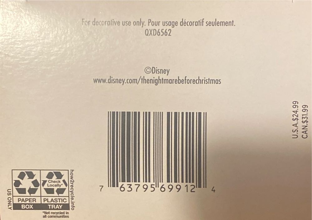 Nightmare Before Christmas 2021 Bedtime Stories - The Nightmare Before Christmas (Jack Skellington) ornament collectible [Barcode 763795699124] - Main Image 3