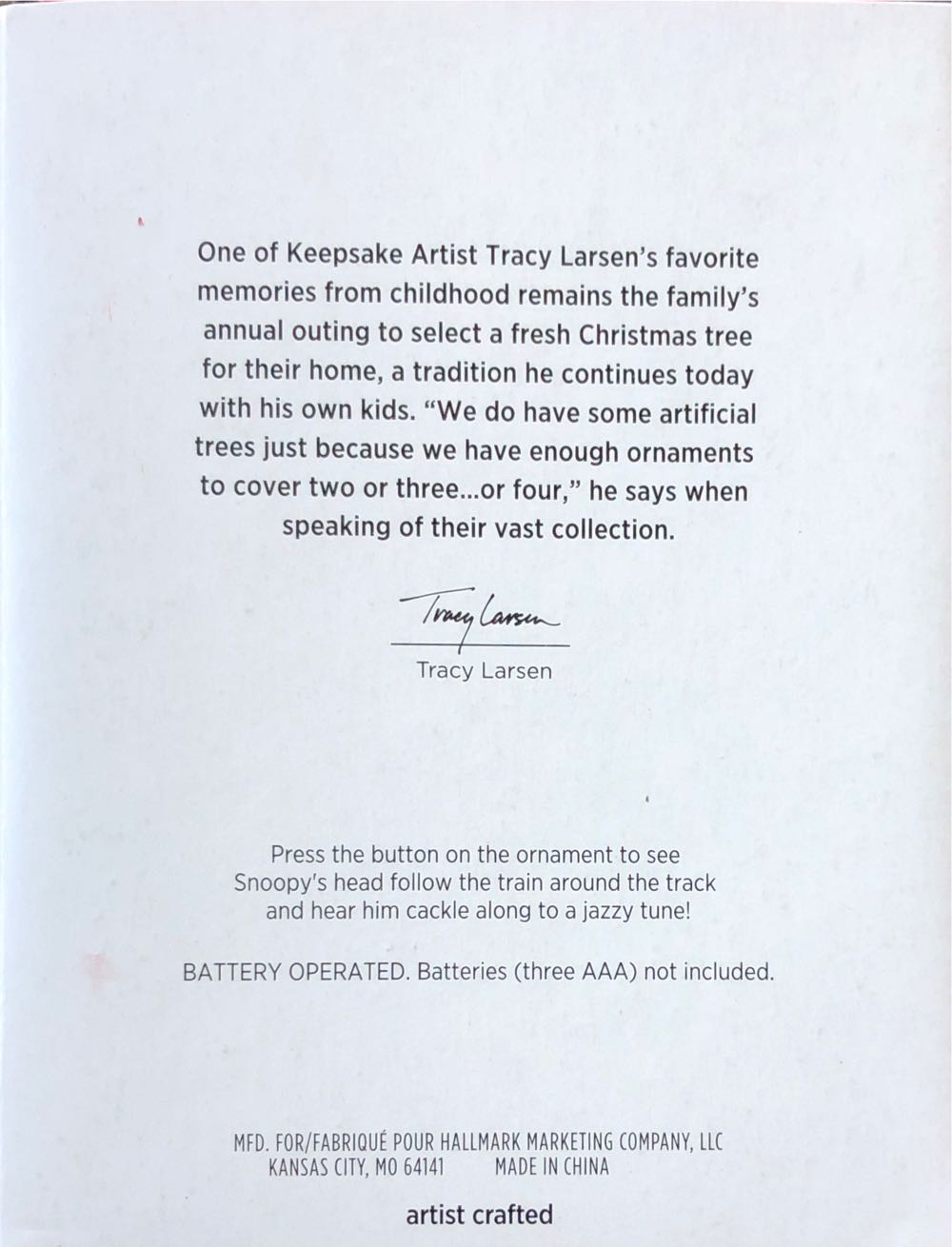 Peanuts - Snoopy’s Toy Train - The Peanuts Gang (Peanuts) ornament collectible [Barcode 763795672516] - Main Image 2