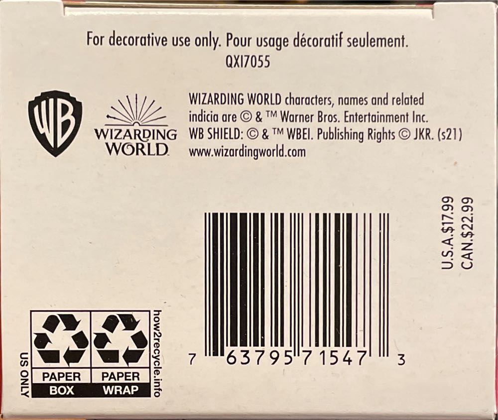 Harry Potter and The Sorcerer’s Stone - The Wizarding World Of Harry Potter (Harry Potter) ornament collectible [Barcode 763795715473] - Main Image 3