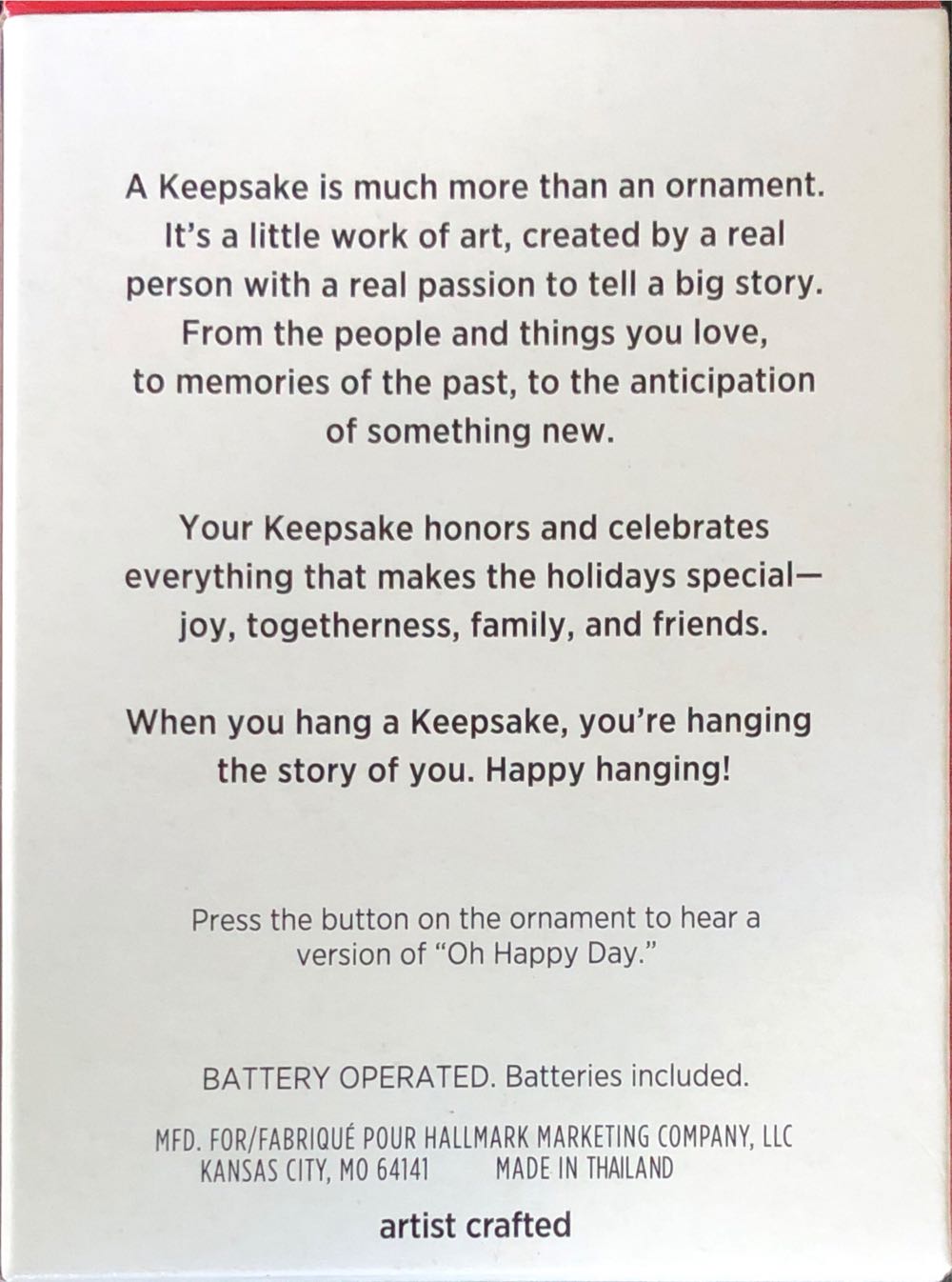 Oh Happy Day - Pianos (Magic) ornament collectible [Barcode 763795664252] - Main Image 2