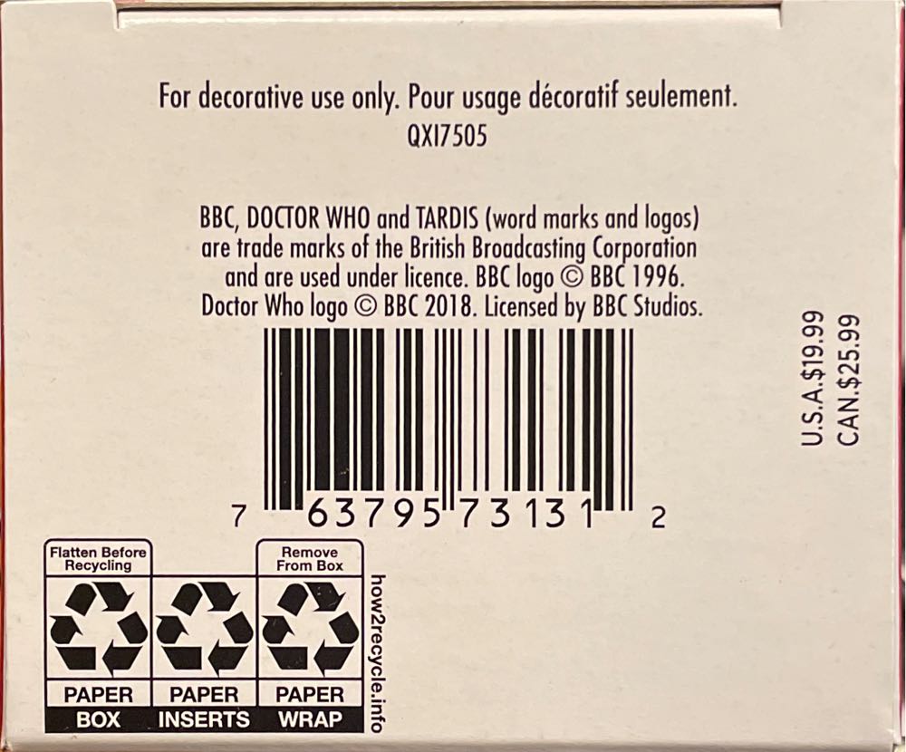 The Fourth Doctor - Doctor Who (Television) ornament collectible [Barcode 763795731312] - Main Image 3